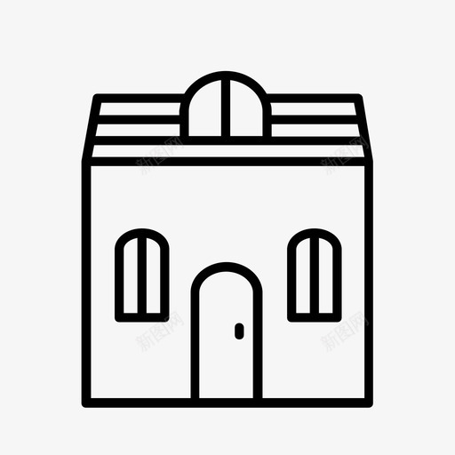 房屋建筑物财产图标svg_新图网 https://ixintu.com 建筑物 房地产 房屋 财产