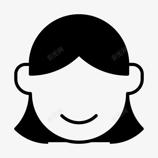 用户头像人脸图标svg_新图网 https://ixintu.com 个人资料 人物 人脸 头像 实心 用户 用户头像3
