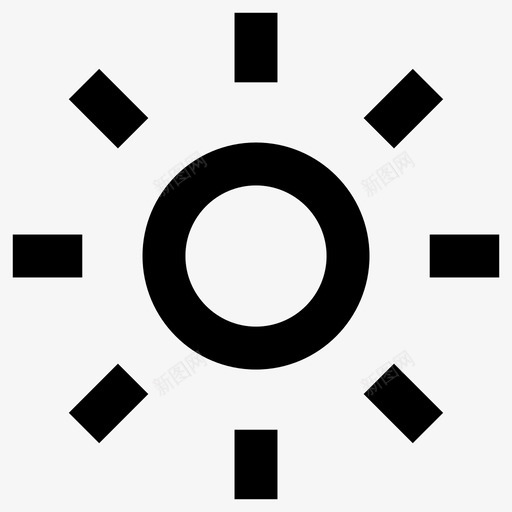 日光亮度饱和度图标svg_新图网 https://ixintu.com ui ui和箭头图标集 亮度 日光 饱和度