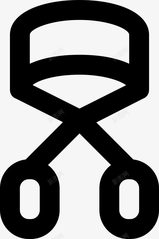 睫毛卷发器美容睫毛图标svg_新图网 https://ixintu.com smashicons修饰md轮廓 卫生 睫毛 睫毛卷发器 美容