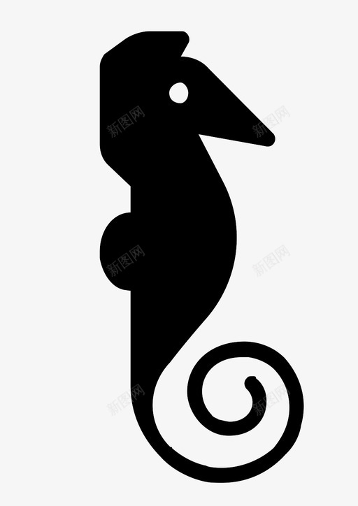 海马图标svg_新图网 https://ixintu.com 海马