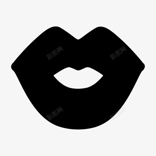唇吻爱图标svg_新图网 https://ixintu.com 吻 唇 婚礼 心 性感 情人节收藏 爱