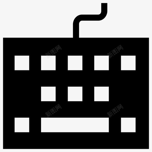 键盘电脑锁图标svg_新图网 https://ixintu.com ios网络用户界面 打字 电脑 锁 键盘