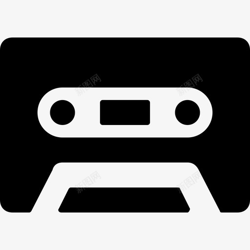 盒式磁带音频磁带小型盒式磁带图标svg_新图网 https://ixintu.com web和ui图标 小型盒式磁带 盒式磁带 音频磁带