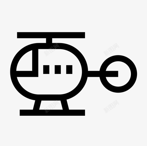 直升机飞行运输图标svg_新图网 https://ixintu.com 旅行 直升机 运输 运输轮廓图标设置 飞行