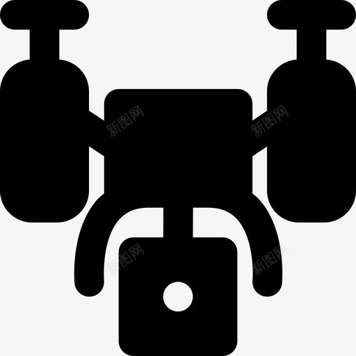 无人机交付运输车辆图标svg_新图网 https://ixintu.com smashicons运输md固体 无人机交付 车辆 运输