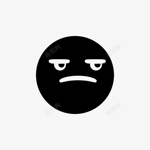 愤怒表情符号无聊表情符号图标svg_新图网 https://ixintu.com 愤怒表情符号 无聊 疯狂 表情填充 表情符号