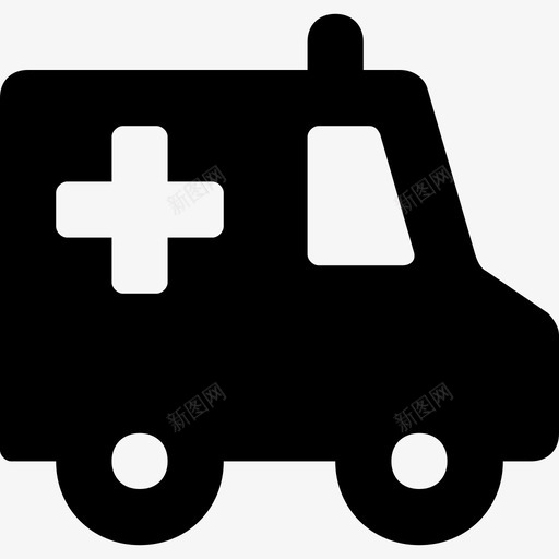 救护车急救车医疗车图标svg_新图网 https://ixintu.com 医疗车 急救车 救护车 网络和用户界面图标