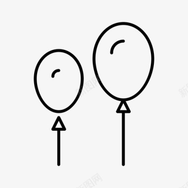 气球婚礼爱情图标图标