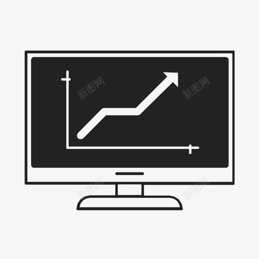 基金图表监视器分析图表图标svg_新图网 https://ixintu.com 分析 图表 基金图表监视器 统计