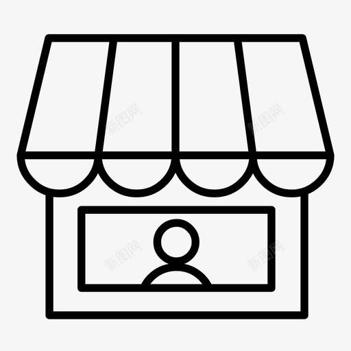 商店便利店市场图标svg_新图网 https://ixintu.com 便利店 商店 市场 购物