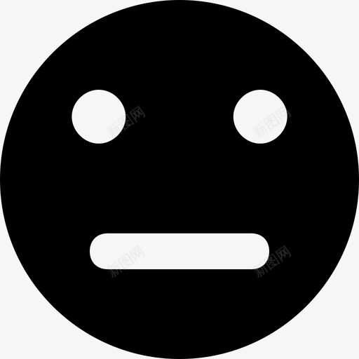 中性表情感觉图标svg_新图网 https://ixintu.com 中性 感觉 网络和用户界面图标 表情