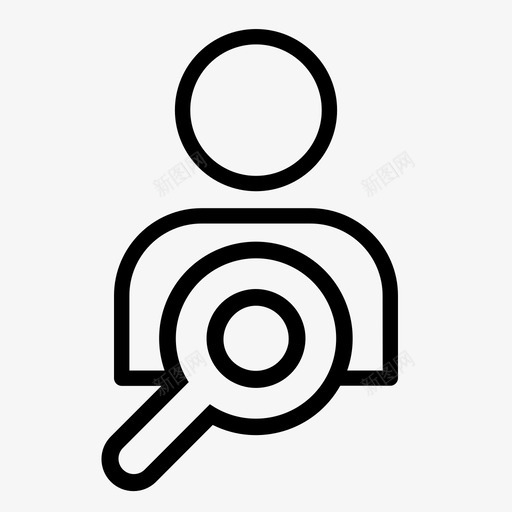 找人地址簿联系人图标svg_新图网 https://ixintu.com 地址簿 找人 探索 搜索 查找搜索检查 联系人