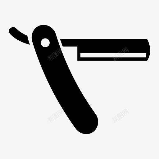 剃须刀理发师胡须图标svg_新图网 https://ixintu.com 刀片 剃须刀 理发师 直的 胡须