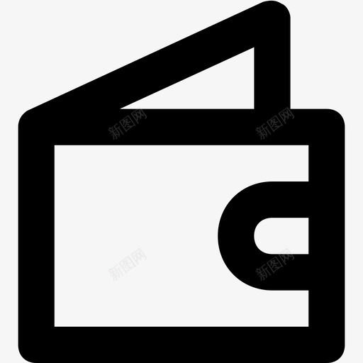 钱包皮夹钱包卡片夹图标svg_新图网 https://ixintu.com 一套线路必需品图标 卡片夹 皮夹钱包 硬币钱包 钱包