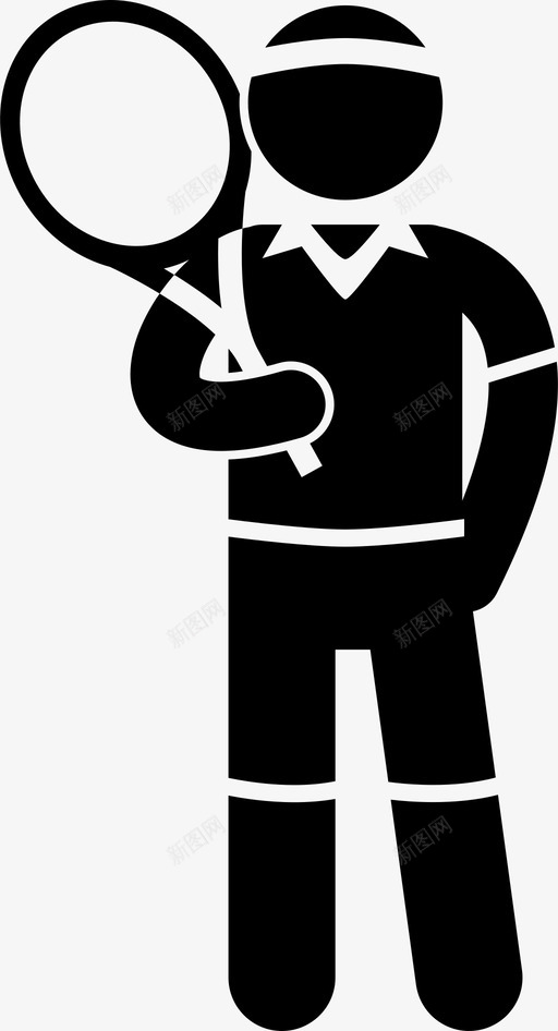 网球运动员姿势球拍图标svg_新图网 https://ixintu.com 姿势 球拍 网拍 网球运动员 运动 运动员