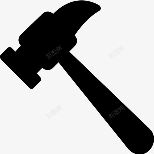 锤子手动工具钉子锤图标svg_新图网 https://ixintu.com web和ui图标 作业工具 手动工具 维修工具 钉子锤 锤子