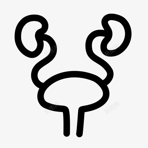 肾与膀胱内脏尿液图标svg_新图网 https://ixintu.com 内脏 内脏科学 尿液 肾与膀胱