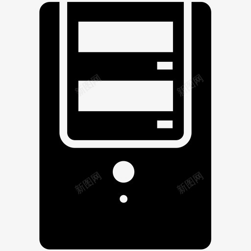 计算机塔cpu硬件图标svg_新图网 https://ixintu.com cpu 处理器 教育字形图标 硬件 系统 计算机塔