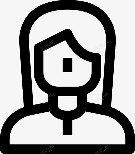 化身女人人类人图标svg_新图网 https://ixintu.com SSS 人 人类 化身女人 用户 用户界面