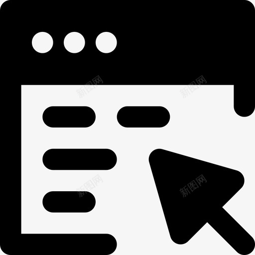 点击浏览器营销搜索引擎优化图标svg_新图网 https://ixintu.com smashicons搜索引擎优化分析md固体 搜索引擎优化 点击浏览器 网络 营销
