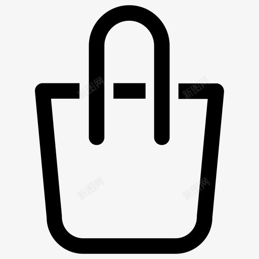 购物袋杂货袋图标svg_新图网 https://ixintu.com 杂货袋 购物袋