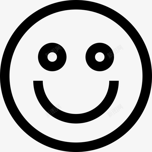 微笑表情情感图标svg_新图网 https://ixintu.com 微笑 快乐 情感 情感图标 脸 表情