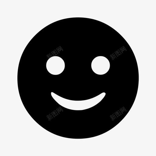 快乐表情符号微笑图标svg_新图网 https://ixintu.com 微笑 快乐 笑脸 表情符号