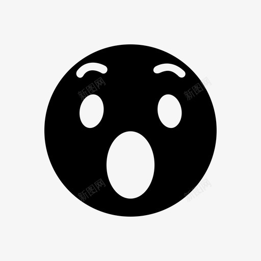 哇惊讶表情图标svg_新图网 https://ixintu.com 哇 情绪 惊讶 脸书 脸书表情 表情