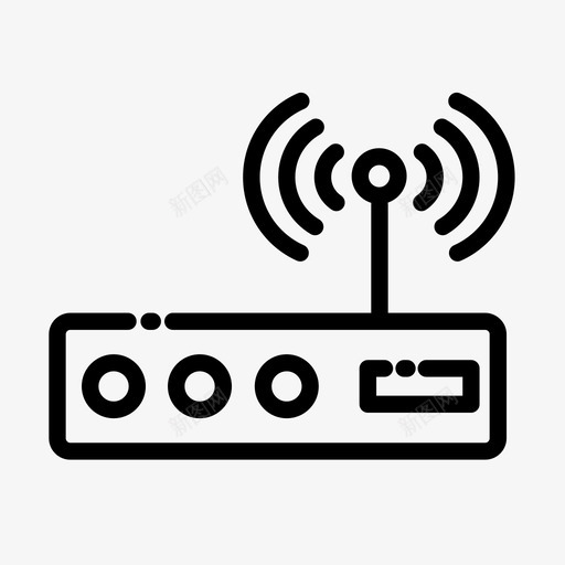 调制解调器互联网网络图标svg_新图网 https://ixintu.com wifi 互联网 网络 调制解调器 路由器