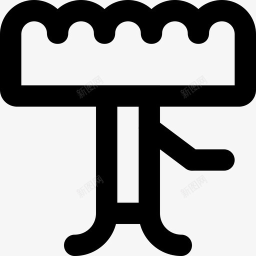 凳子物品家具图标svg_新图网 https://ixintu.com 凳子 家具 家庭用品 物品