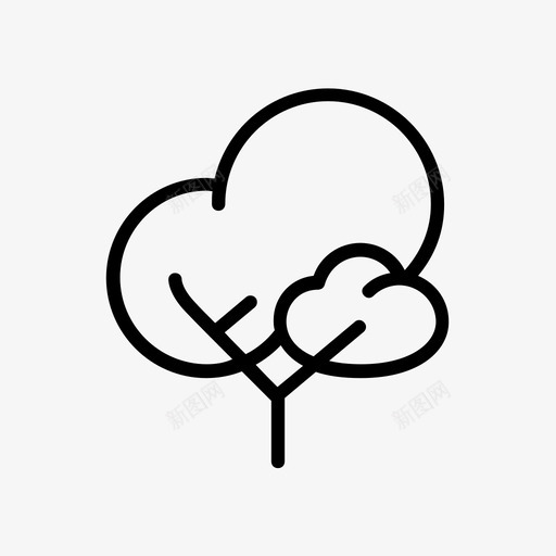 树灌木自然图标svg_新图网 https://ixintu.com 树 植物 灌木 自然