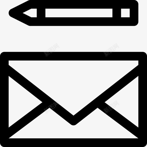 信封图画信件图标svg_新图网 https://ixintu.com 信件 信封 图画 文书 留言 邮件 铅笔