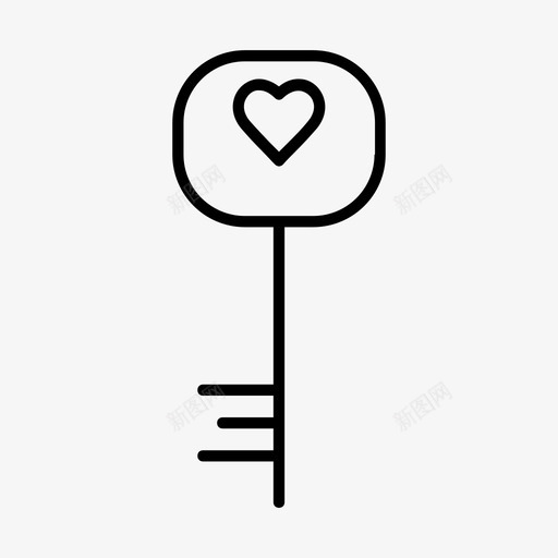 心键爱情人节图标svg_新图网 https://ixintu.com 心键 情人节 爱