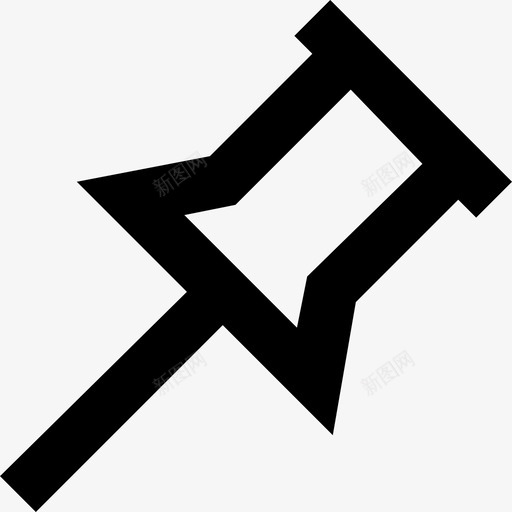 图钉软木板线要素图标集svg_新图网 https://ixintu.com 图钉 线要素图标集 软木板