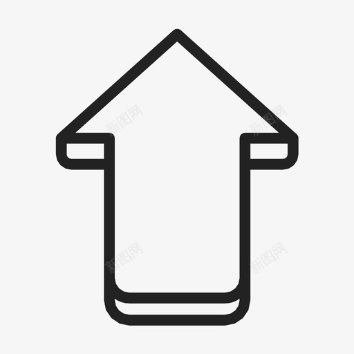 向上箭头目标方向图标svg_新图网 https://ixintu.com 向上箭头 成功 方向 目标