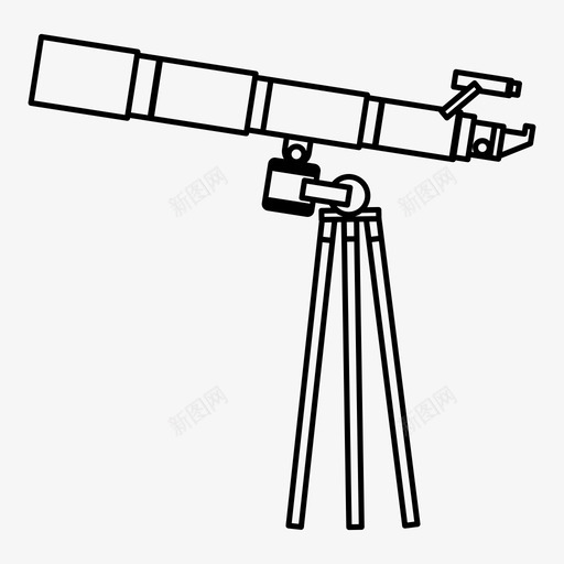 望远镜科学太空图标svg_新图网 https://ixintu.com 太空 望远镜 科学