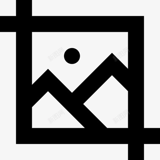 裁剪照片裁剪工具裁剪图标svg_新图网 https://ixintu.com 图像 线要素图标集 编辑图片 裁剪 裁剪工具 裁剪照片