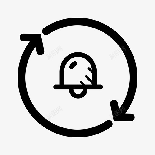 通知警报注意图标svg_新图网 https://ixintu.com 业务中断 注意 警报 通知 铃声