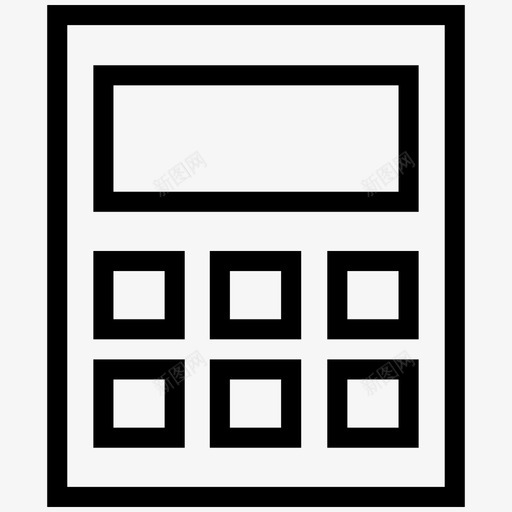 计算器业务计算图标svg_新图网 https://ixintu.com iosweb用户界面行图标 业务 计算 计算器 设备 财务