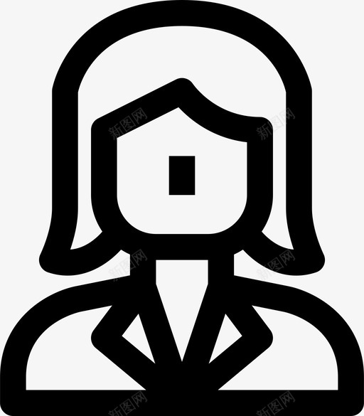 化身女人人类人图标svg_新图网 https://ixintu.com SSS 人 人类 化身女人 用户 用户界面
