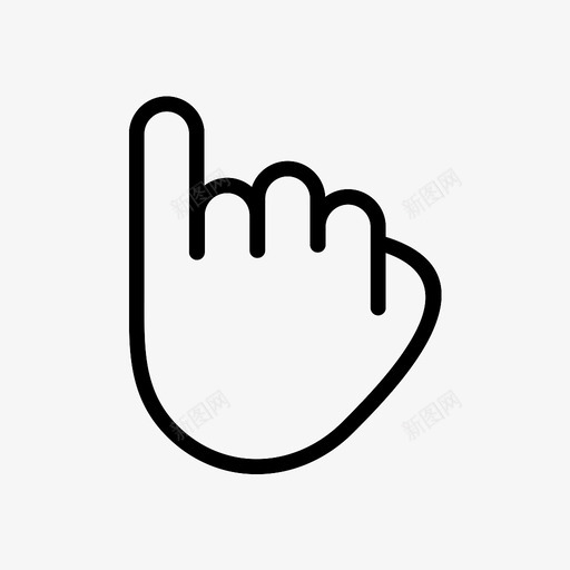 手一手指手掌图标svg_新图网 https://ixintu.com 大拇指 手一 手和手指 手指 手掌