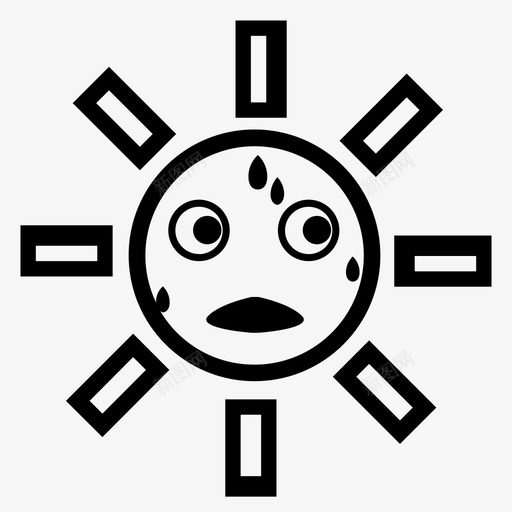 太阳日本漫画图标svg_新图网 https://ixintu.com 夏天 太阳 日本 日本包 漫画