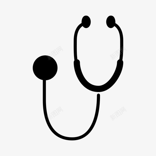 听诊器医生医疗机构图标svg_新图网 https://ixintu.com 医生 医疗器械 医疗机构 听诊器