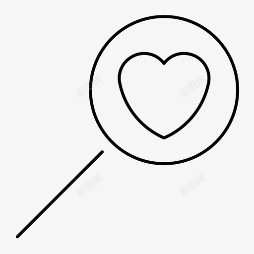爱情搜索心婚姻图标svg_新图网 https://ixintu.com 婚姻 心 情人节 浪漫 爱情搜索