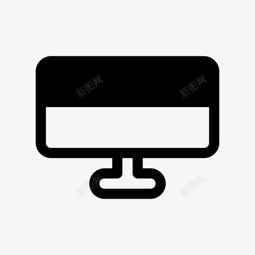 显示器电脑屏幕图标svg_新图网 https://ixintu.com 屏幕 显示器 电脑