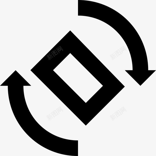 屏幕旋转移动电话屏幕方向图标svg_新图网 https://ixintu.com 屏幕方向 屏幕旋转 智能手机 移动电话 线基本图标集