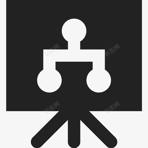 演示商务管理图标svg_新图网 https://ixintu.com 会议 办公室 商务 演示 管理
