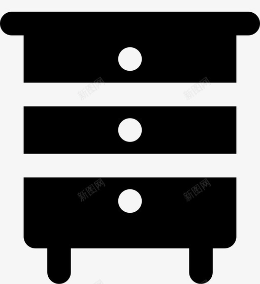 抽屉物品家具图标svg_新图网 https://ixintu.com 家具 家居用品 抽屉 物品
