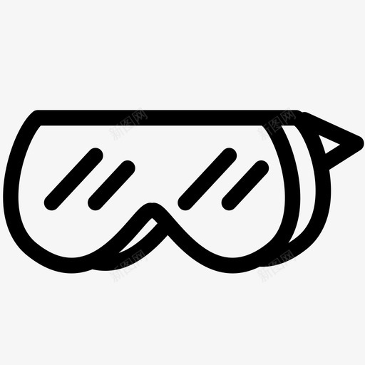 护目镜眼镜面罩图标svg_新图网 https://ixintu.com 内脏科学 安全眼镜 护目镜 毒素 眼镜 防护眼镜 面罩